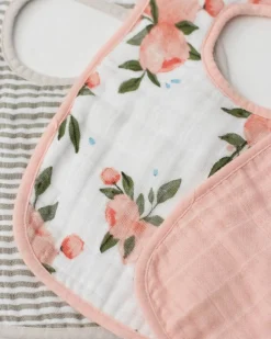 Little Unicorn Cotton Classic Bib 3-Pack - Watercolor Roses