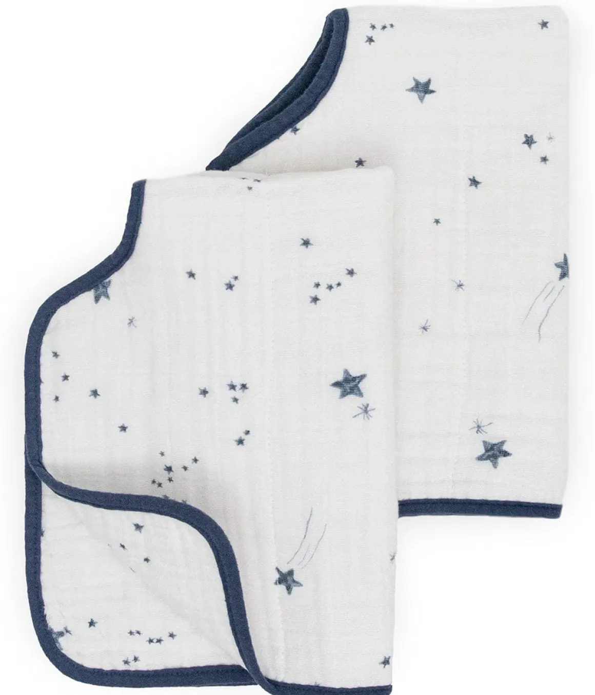 Little Unicorn Cotton Muslin Burp Cloth 2 Pack - Shooting Stars