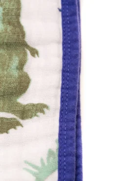 Little Unicorn Cotton Muslin Quilt - Dino Friends
