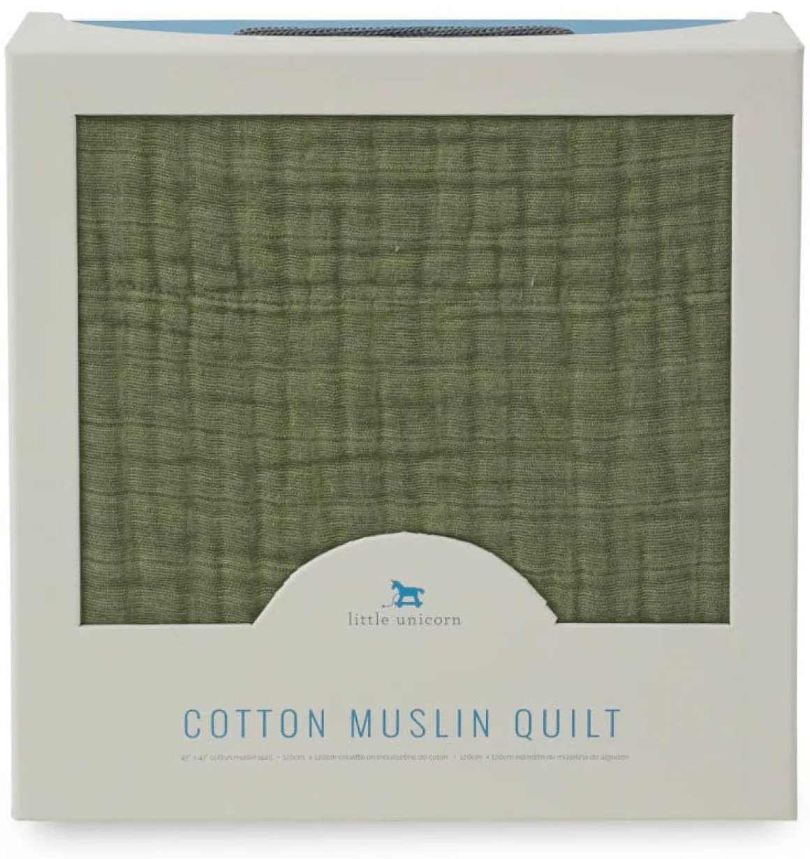 Little Unicorn Cotton Muslin Quilt - Fern