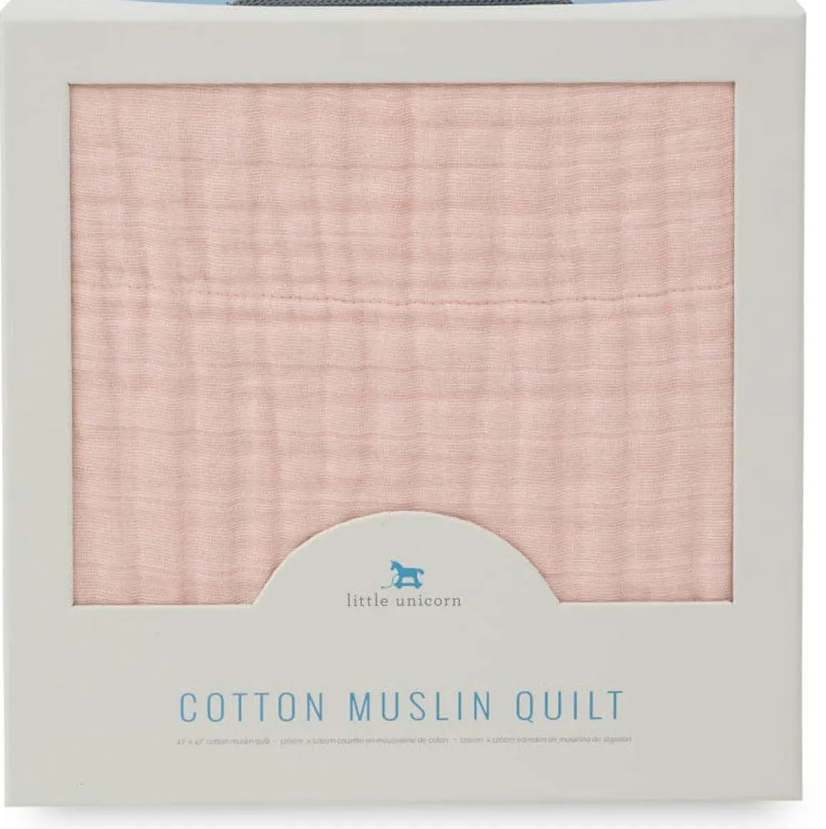 Little Unicorn Cotton Muslin Quilt - Rose Petal