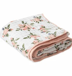 Little Unicorn Cotton Muslin Quilt - Watercolor Roses