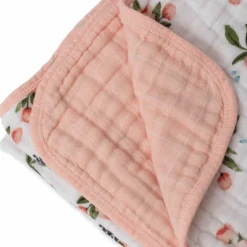 Little Unicorn Cotton Muslin Quilt - Watercolor Roses