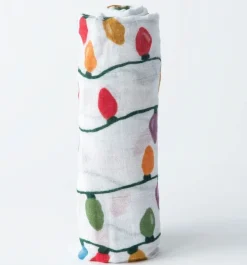 Little Unicorn Cotton Muslin Swaddle - Christmas Bulbs