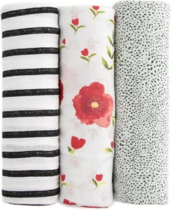 Little Unicorn Cotton Muslin Swaddle 3 Pack - Summer Poppy 2 Set