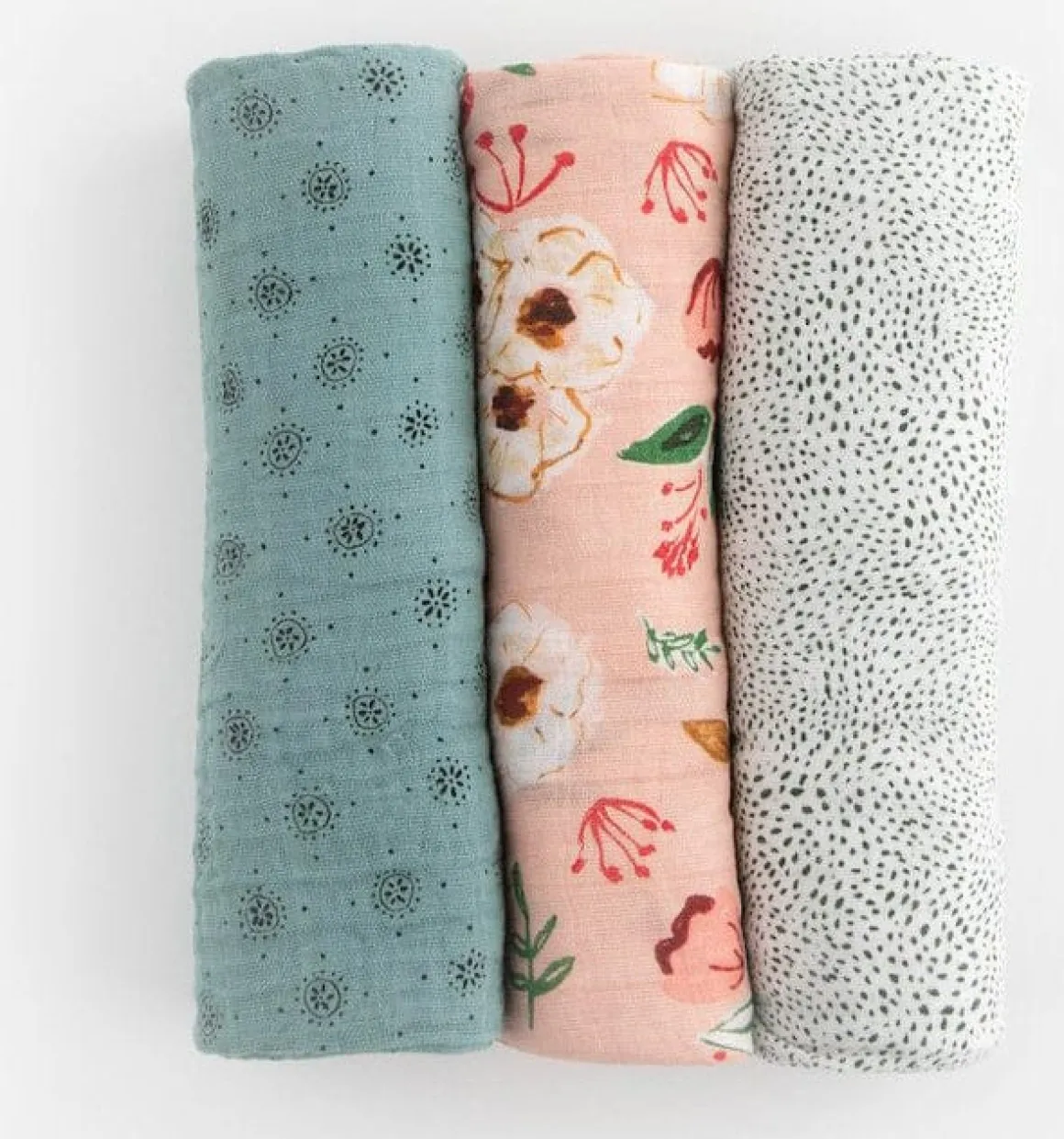 Little Unicorn Cotton Muslin Swaddle 3 Pack - Vintage Floral