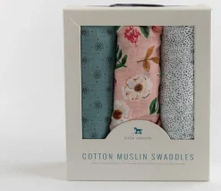 Little Unicorn Cotton Muslin Swaddle 3 Pack - Vintage Floral