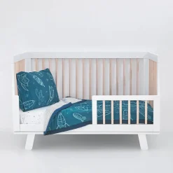 Little Unicorn Cotton Muslin Toddler Bedding 3 Piece Set - Blast Off