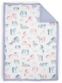 Little Unicorn Cotton Muslin Toddler Bedding 3 Piece Set - Unicorns