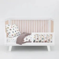 Little Unicorn Cotton Muslin Toddler Bedding 3 Piece Set - Watercolor Critters