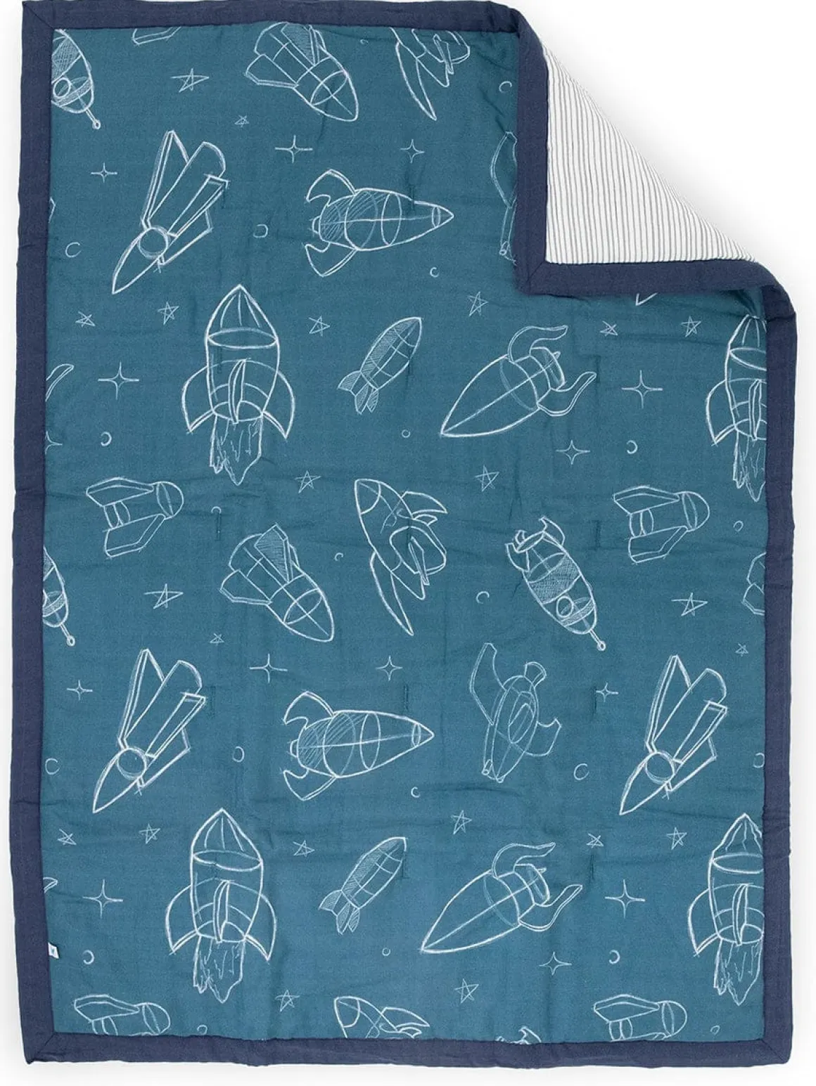 Little Unicorn Cotton Muslin Toddler Comforter - Blast Off