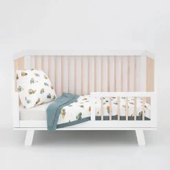 Little Unicorn Cotton Muslin Toddler Comforter - Work Trucks