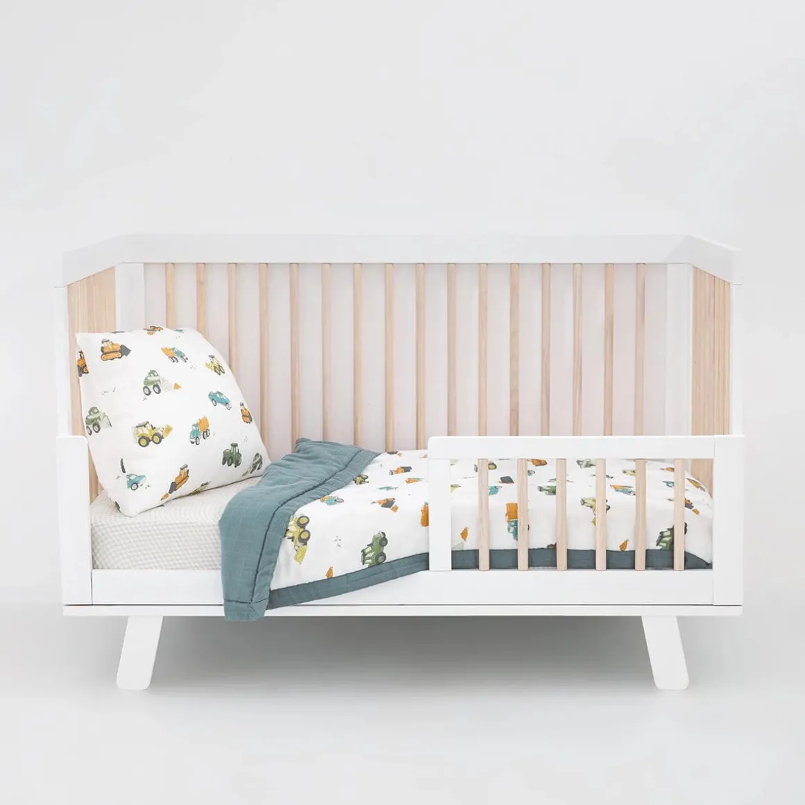 Little Unicorn Cotton Muslin Toddler Comforter - Work Trucks