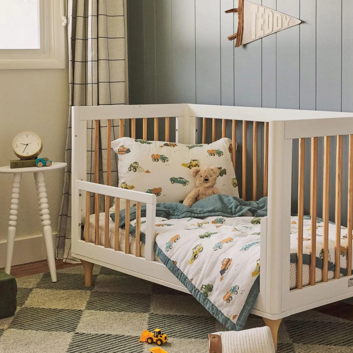 Little Unicorn Cotton Muslin Toddler Comforter - Work Trucks