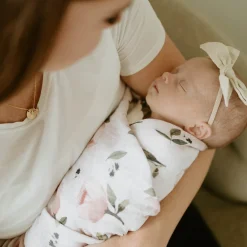 Little Unicorn Organic Cotton Muslin Swaddle Blanket - Watercolor Floret