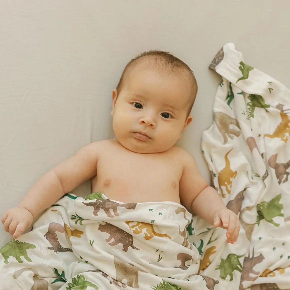Little Unicorn Stretch Knit Crib Sheet - Pebble