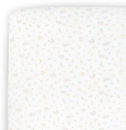Little Unicorn Stretch Knit Crib Sheet - Rainbows