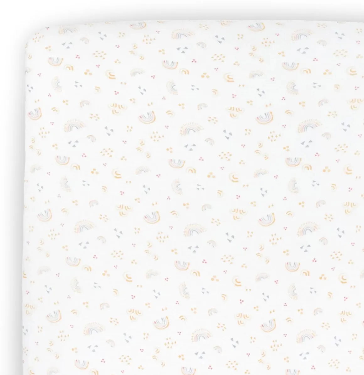 Little Unicorn Stretch Knit Crib Sheet - Rainbows