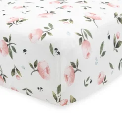 Little Unicorn Stretch Knit Crib Sheet - Watercolor Rose