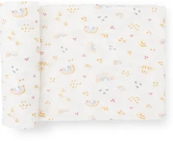 Little Unicorn Stretch Knit Swaddle Blanket - Rainbows