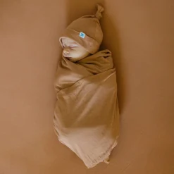 Little Unicorn Stretch Knit Swaddle Blanket - Terracotta