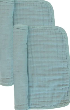 Lou Lou & Company Cloud Muslin Burp Cloth, 2 Pack - Steel