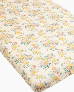 Loulou Lollipop Fitted Crib Sheet - Floral Bouquet