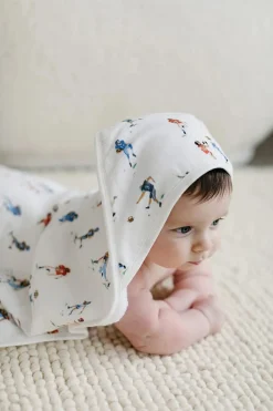Loulou Lollipop Hooded Towel Set - Football