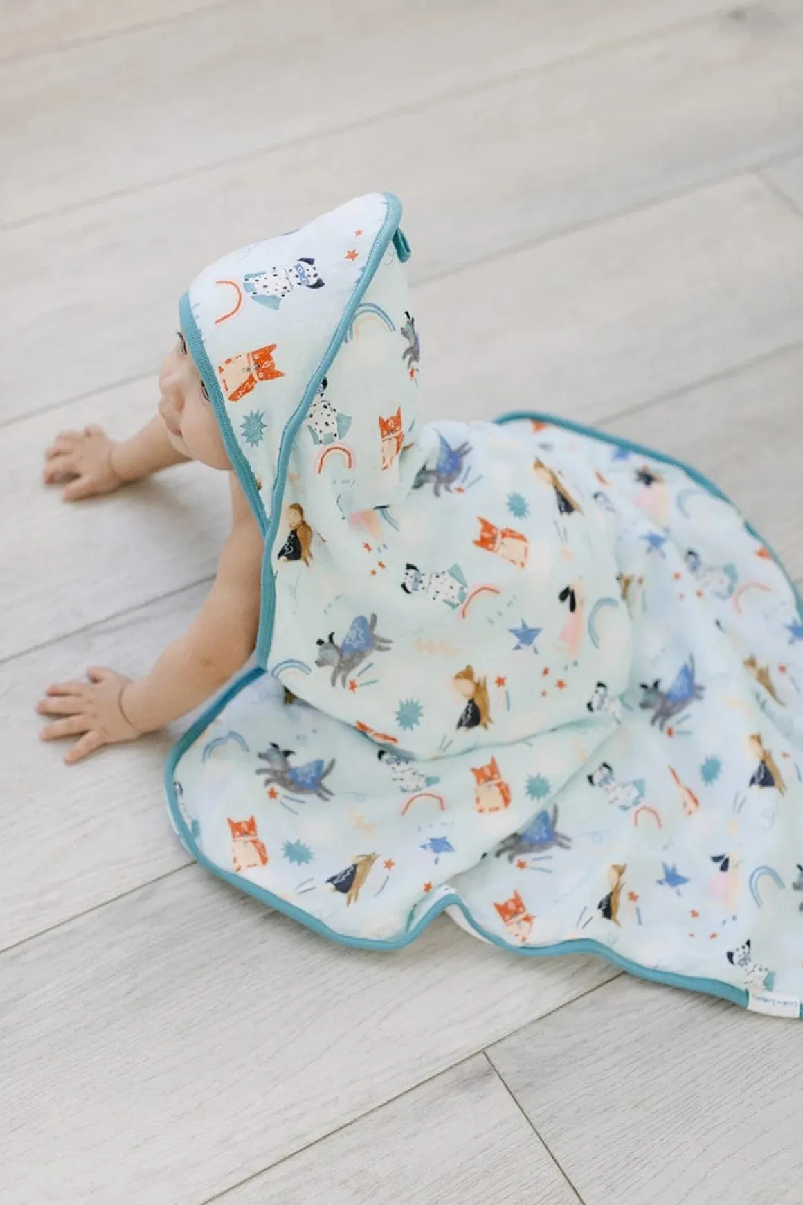 Loulou Lollipop Hooded Towel Set - Superhero Dog