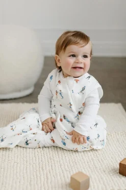 Loulou Lollipop Lightweight Muslin Sleep Bag, 0-6 m - Football