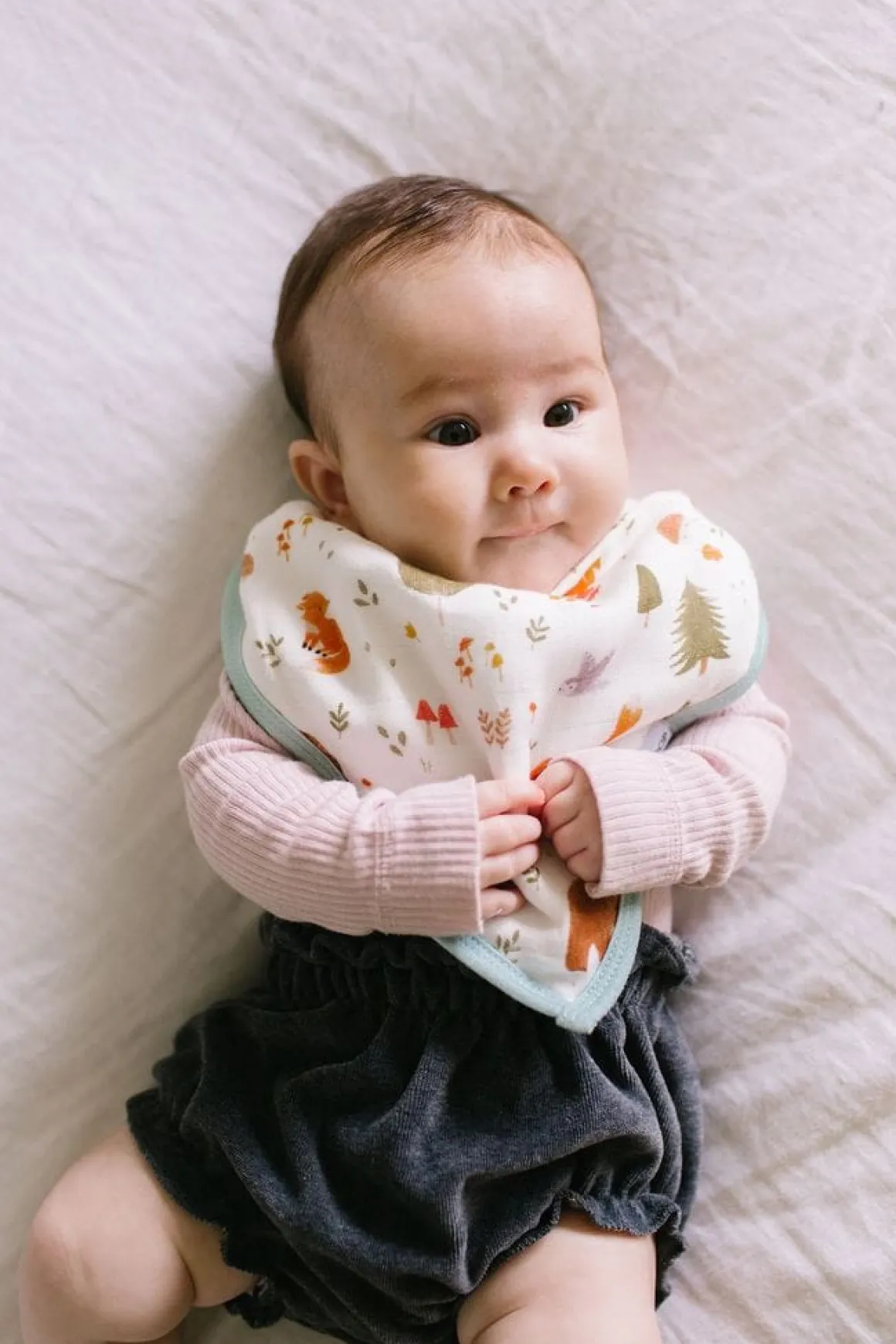 Loulou Lollipop Luxe Muslin Bandana Bib Set - Forest Friends