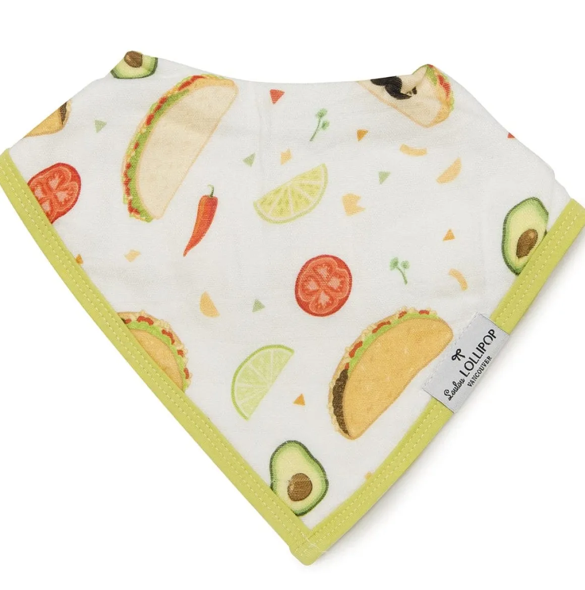 Loulou Lollipop Luxe Muslin Bandana Bib Set - Sushi/Taco