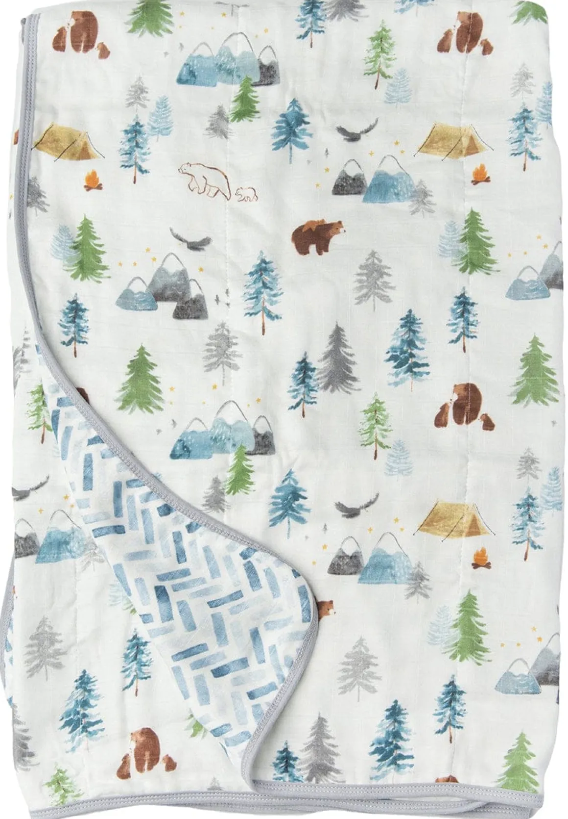 Loulou Lollipop Muslin Quilt Blanket - Adventure Begins