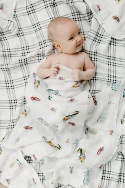 Loulou Lollipop Muslin Swaddle - All Aboard