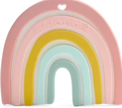 Loulou Lollipop Silicone Teether - Pastel Rainbow