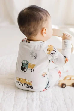 Loulou Lollipop Sleeper - Happy Trucks (0-3 M)