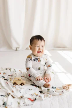 Loulou Lollipop Sleeper - Happy Trucks (3-6 M)