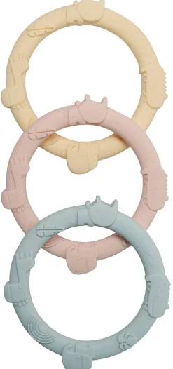 Loulou Lollipop Wild Teething Ring Set - Pastel