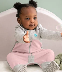 Love To Dream Long Sleeve Sleep Suit Organic Cotton Mild, 12-24 M - Dusty Pink