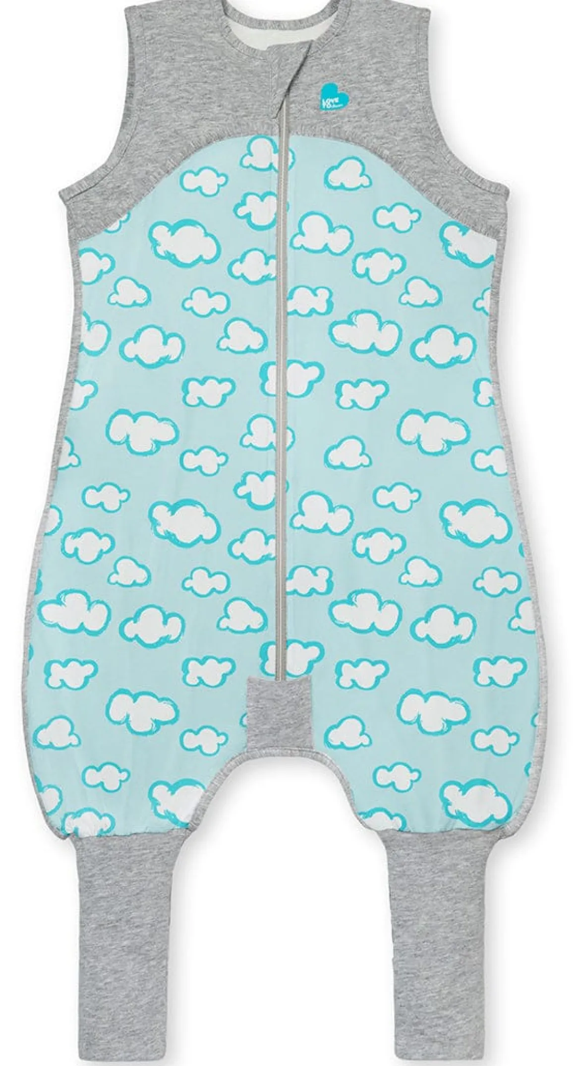 Love To Dream Sleep Suit Organic Lite .2 TOG, 6-12 M - Daydream Turquoise