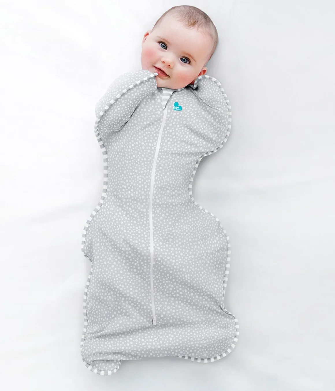 Love To Dream Swaddle UP Bamboo 1.0 TOG, Medium - Grey Dot
