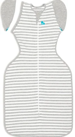 Love To Dream Swaddle UP Transition Bag Original 1.0 TOG, Medium - Grey Stripe