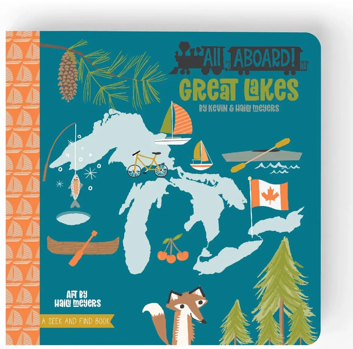 Lucy Darling Board Book - All Aboard Great Lakes: A Seek and Find Book