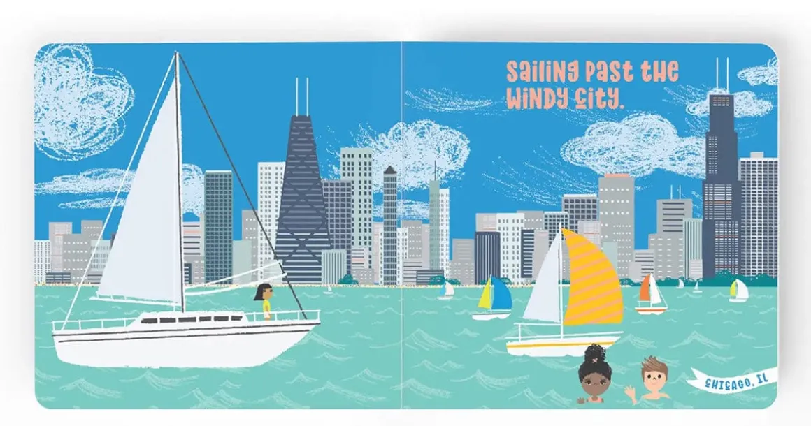 Lucy Darling Board Book - All Aboard Great Lakes: A Seek and Find Book