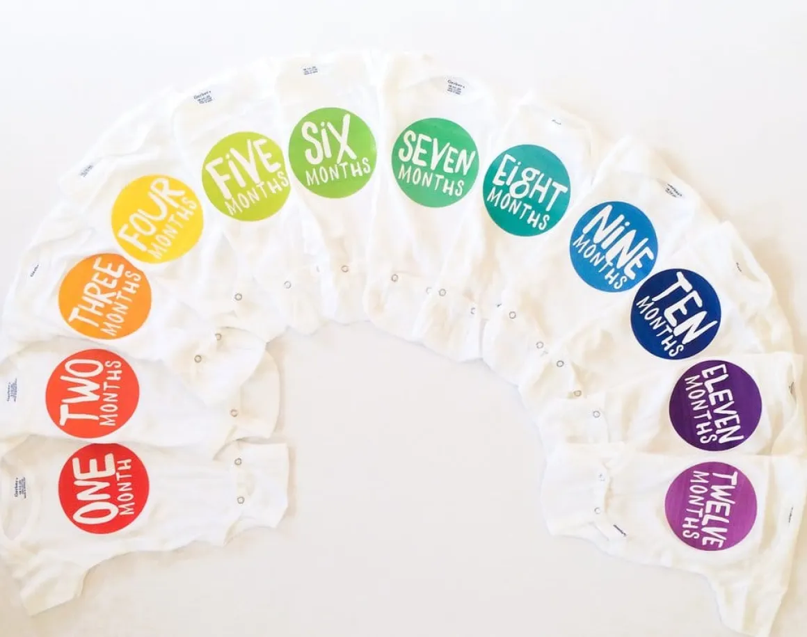 Lucy Darling Monthly Stickers - Rainbow Spectrum