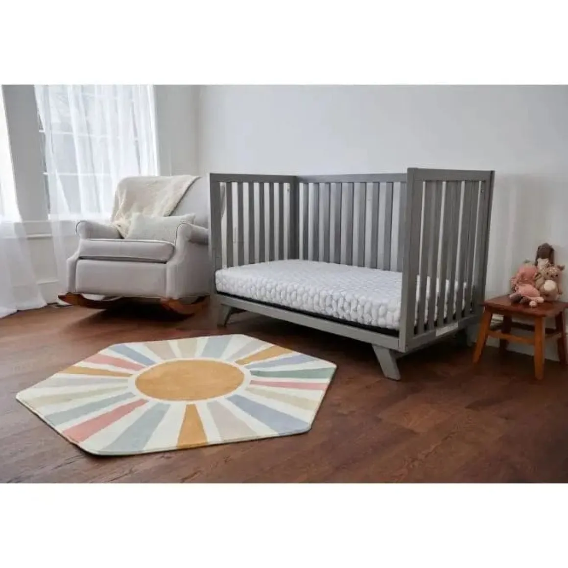 Lullaby Earth Gentle Start Breathable Crib Mattress - Blue Leaf