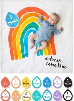 Lulujo Baby's First Year Blanket & Cards Set - A Dream Come True