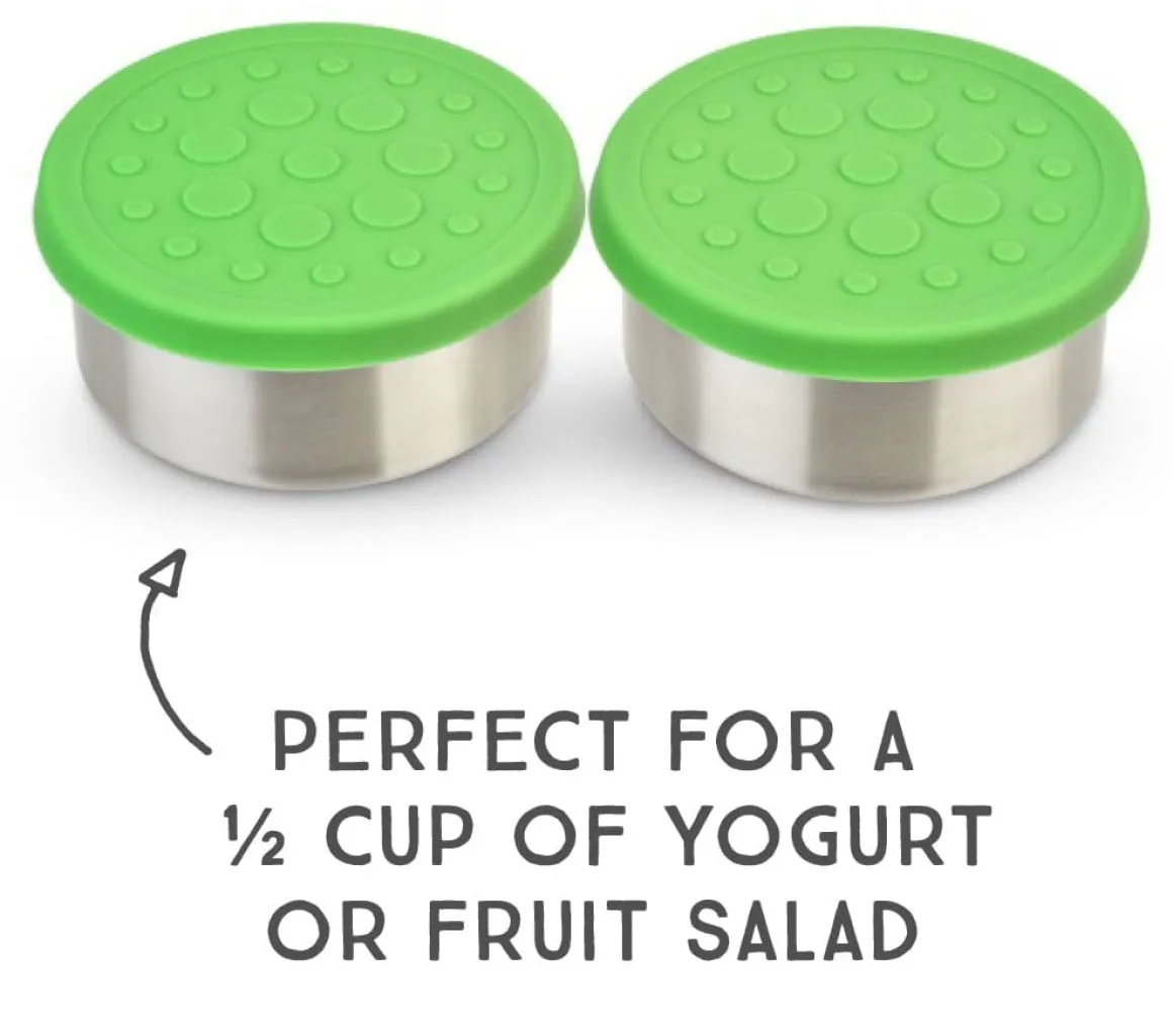 LunchBots Dips Container, 4.5 oz - Set of 2 - Green