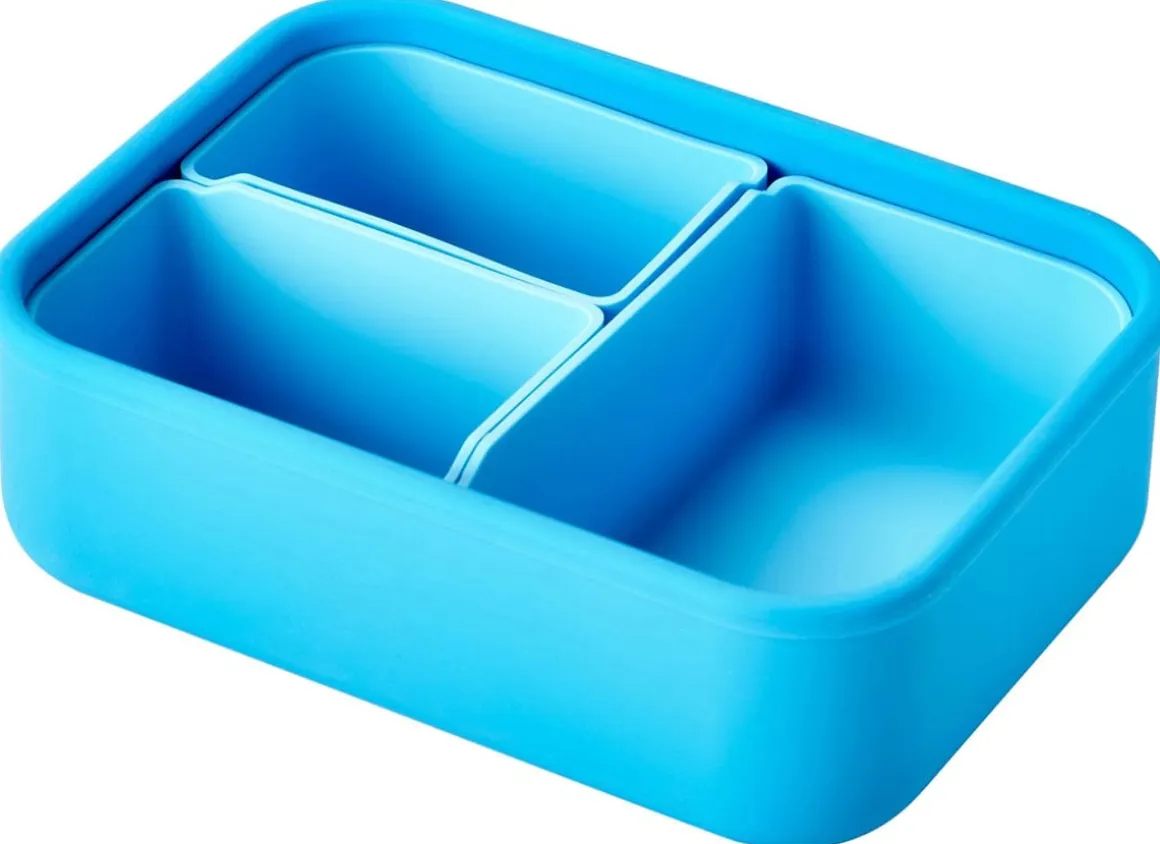 LunchBots Medium Build-A-Bento Lunch Box, 3.6 cups - Ocean