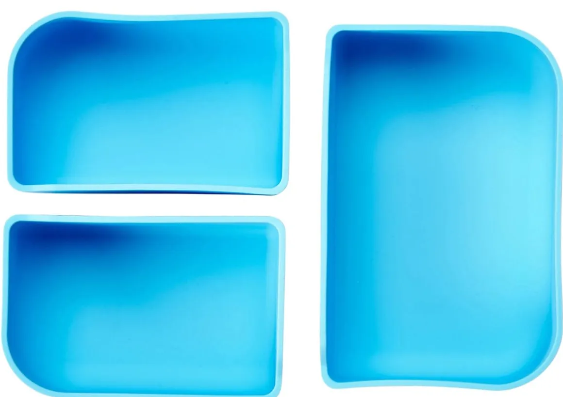 LunchBots Medium Build-A-Bento Lunch Box, 3.6 cups - Ocean